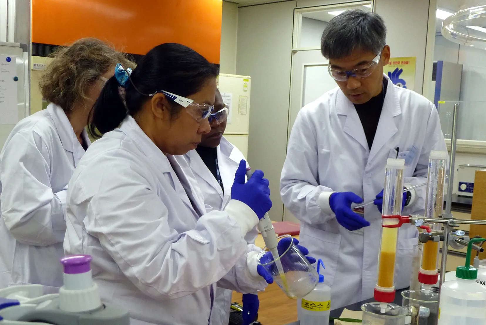 ALMERA training participants in South Korea